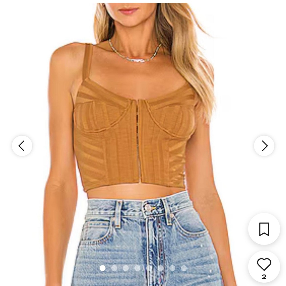 Jonathan simkhai standard dee bustier in camel